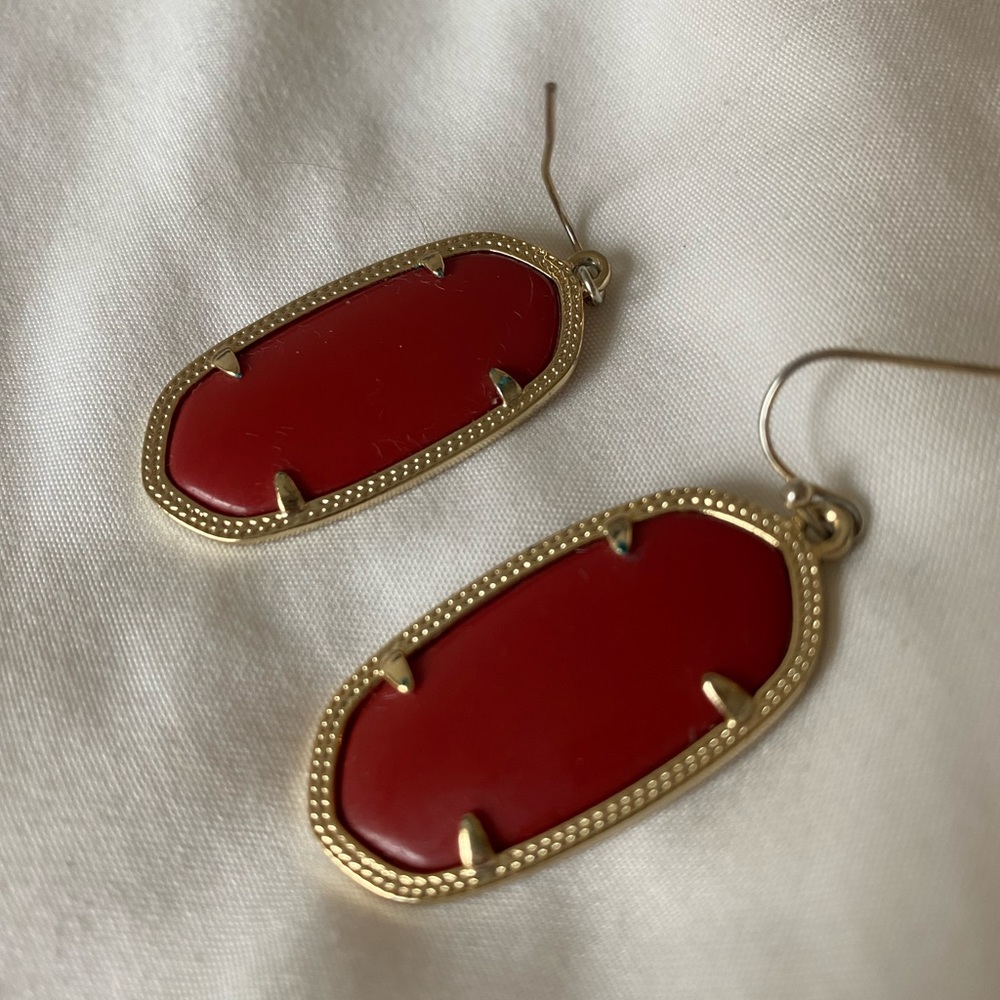 Kendra Scott Maroon Earrings